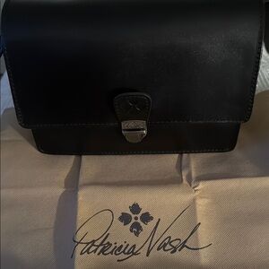 Patricia Nash Black Leather Satchel